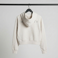 Cropped Presence Hoodie - Bone